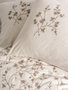 L'essentiel linge de maison Hemera Juego Funda Edredón Doble 200x220cm 75% Algodón 25% Lino Beige y Marrón